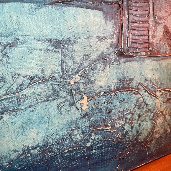 Textured Original Oil Painting Signed - Picture 7 of 12